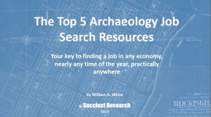 Find an archaeology job today