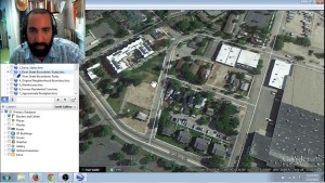 You can use Google Earth and Trulia to identify historic properties in your project area